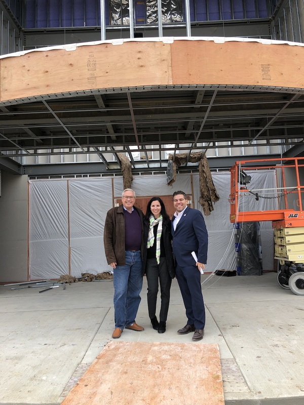 Emagine Officials Tour Under-Construction Theater In Hartland