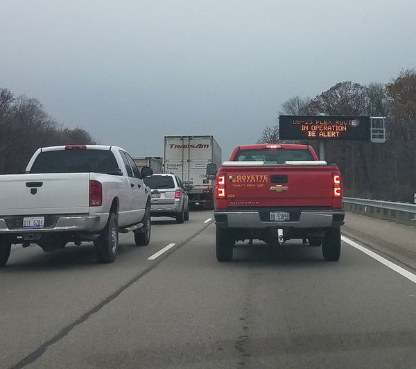 Lane Closures Along US-23 Flex Route For Pavement Repairs & Markings