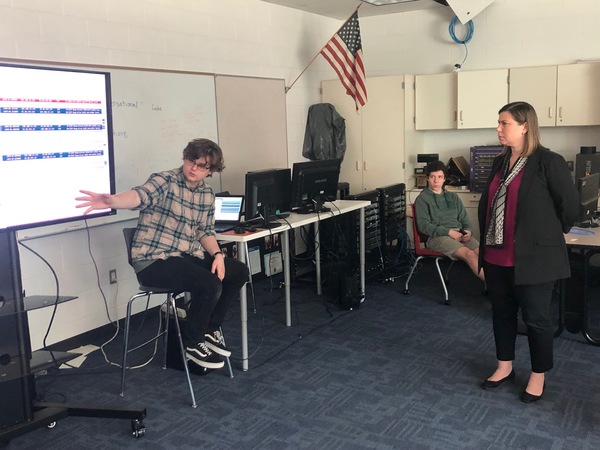 Congresswoman Slotkin Tours Pinckney Cyber Technology Institute