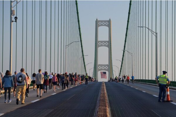 Reminder: Mackinac Bridge Will Close To Vehicle Traffic Labor Day Morning