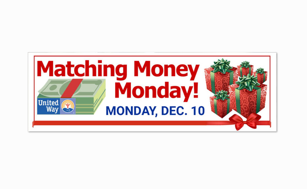 United Way's Matching Money Monday Underway