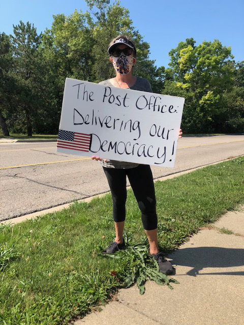 Rally At Brighton's Post Office Protests USPS Changes