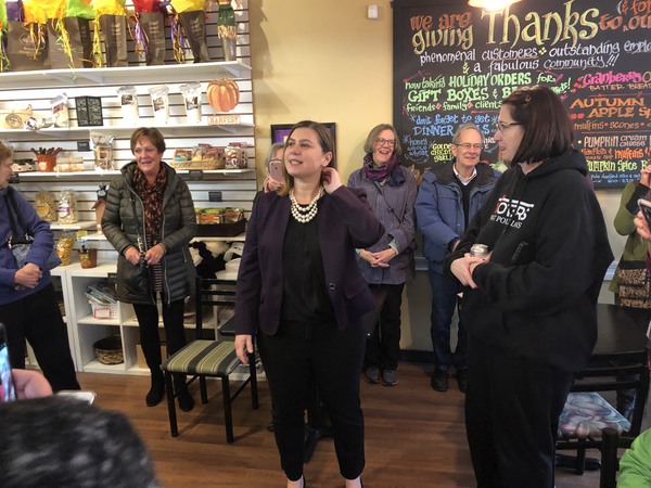 Congresswoman-Elect Meets Supporters In Brighton