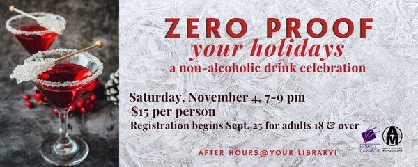 Registration Open For "Zero Proof Your Holiday"