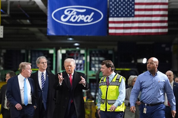 President Trump Visits Ford Plant and Defends Tariffs During Detroit Stop