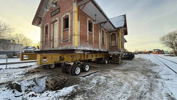 Historic Holly Union Depot Relocated