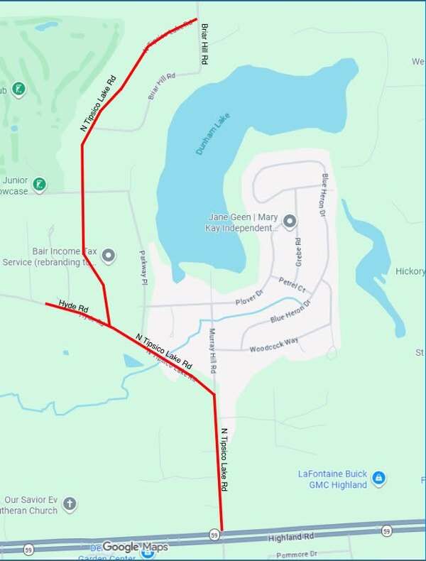 Livingston Co. Road Projects on Argentine Rd, N. Tipsico Lake This Week