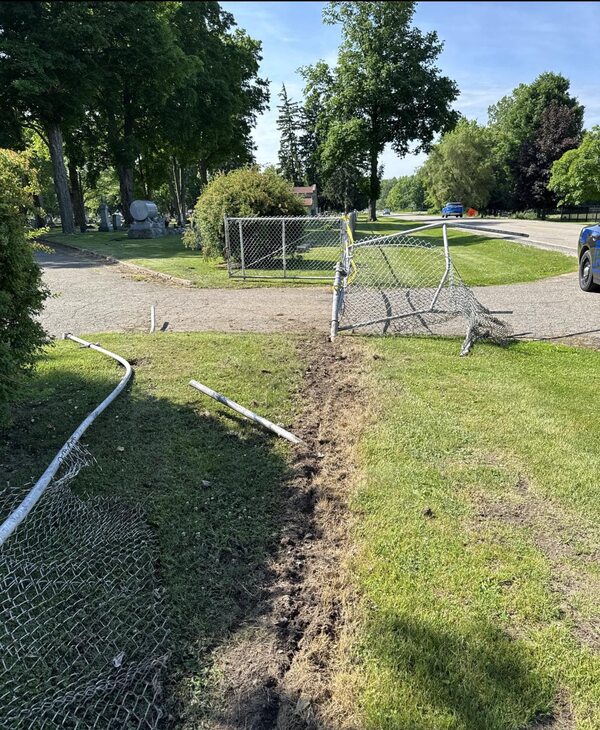Impaired Driver Causes Damage At Fowlerville Cemetery