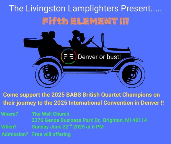 Award-Winning Barbershop Quartet From U.K. Coming To Livingston County