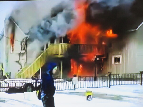 Fire Destroys Six-Unit Apt. Building Near Howell
