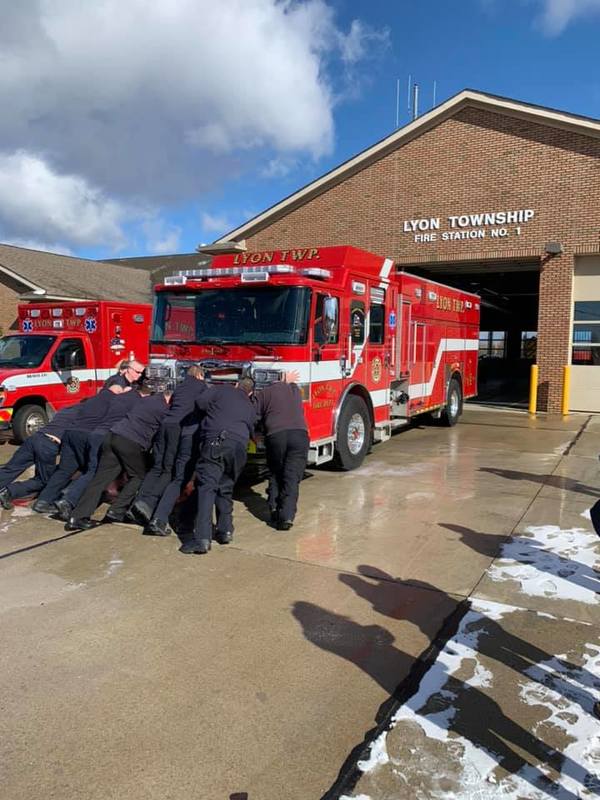 Ceremony Celebrates New Lyon Township Fire Department Engine