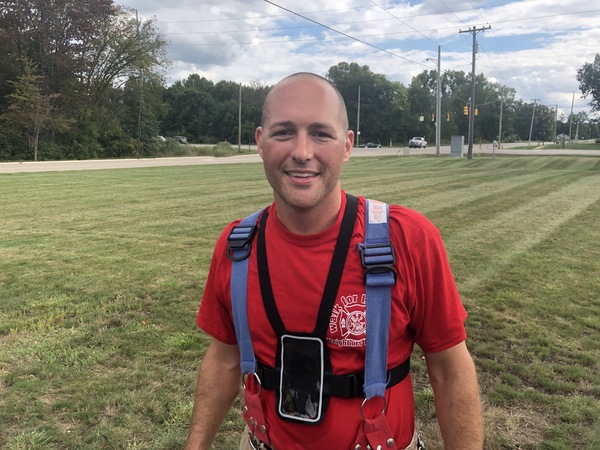 Firefighter's Walk Across Michigan Comes Through Livingston County