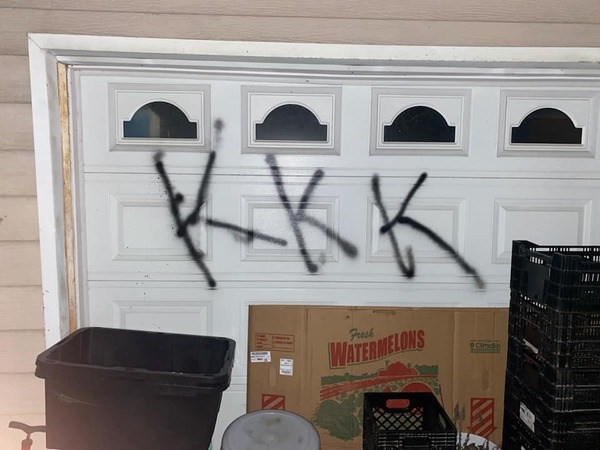 Local Farmer's Home Vandalized With Racist Graffiti