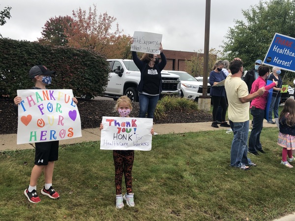 Residents Cheer On Health Care Workers