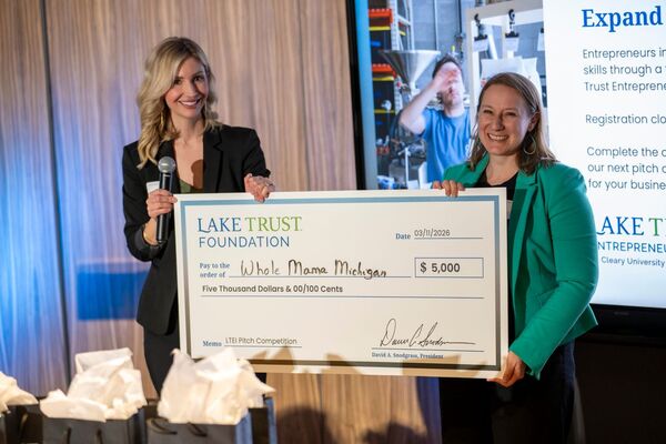 Brighton's Whole Mama Michigan Earns Top Prize in Lake Trust's Inagural Entrepreneur Pitch Competition