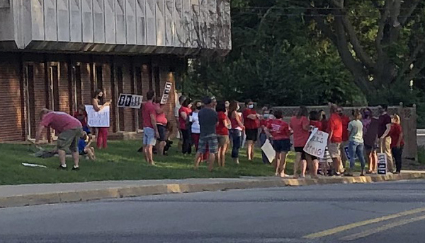 Brighton Teachers Protest Proposed Salary Reduction