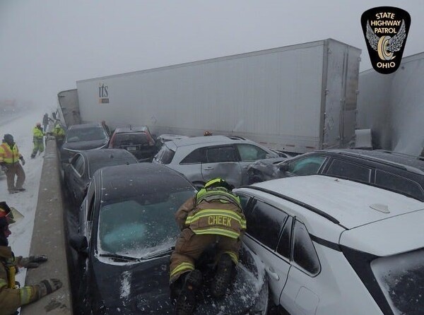 Webberville Woman Killed In 46-Car Pileup On Ohio Turnpike