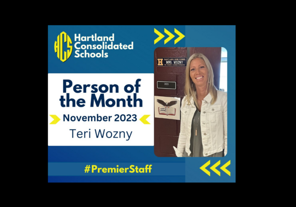 Hartland Teacher Named November 2023 'Person of the Month'