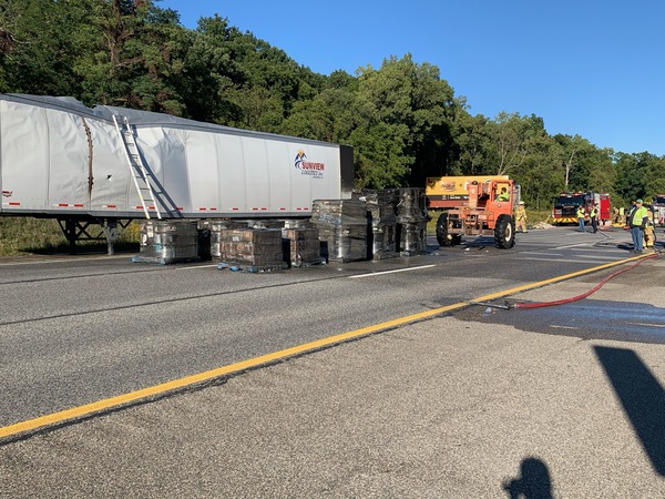 Truck Fire Closes WB I-96 Friday Evening