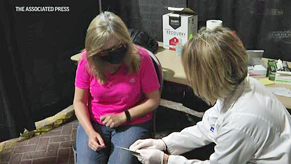 Retired Local Teacher Among Those Vaccinated At Ford Field