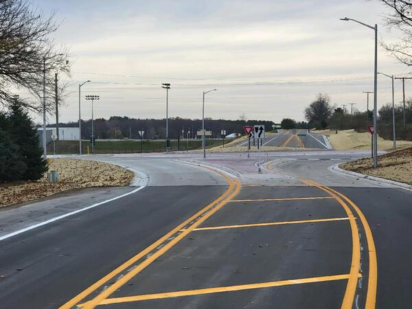 New Roundabout Open At Winans Lake & Rickett Roads