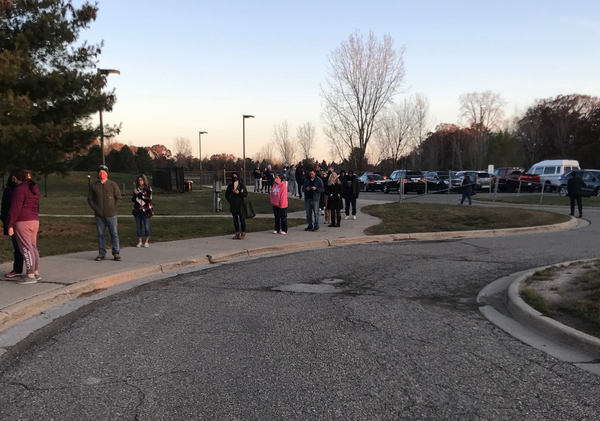 Long Lines Greet Local Voters As They Head To The Polls