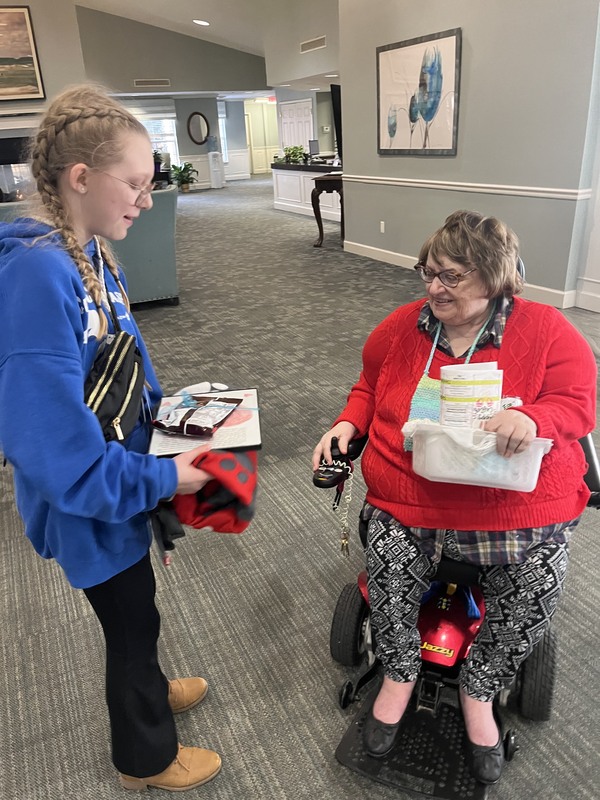 BAS Students Visit Seniors at Independence Village