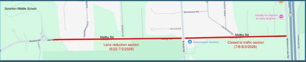 LCRC:  Rehab of Maltby Road to Run Through Mid-August
