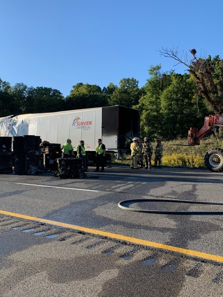 Truck Fire Closes WB I-96 Friday Evening