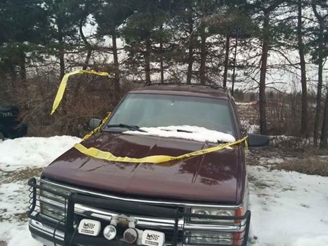 Caution Tape Means Vehicle Checked For Emergencies