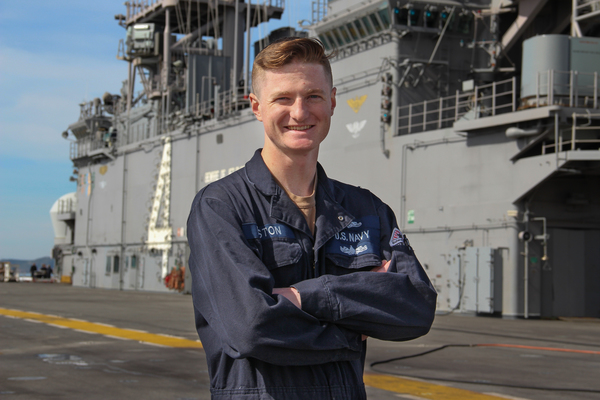 Brighton Native Patrols The Sea Aboard Naval Warship