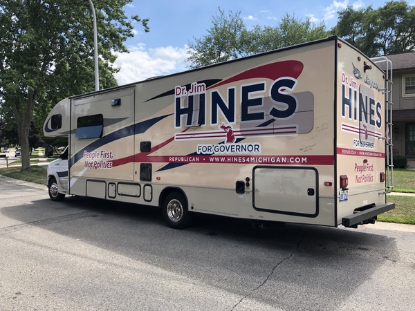 Republican Candidate For Governor Brings Mobile Touring Unit Through Brighton