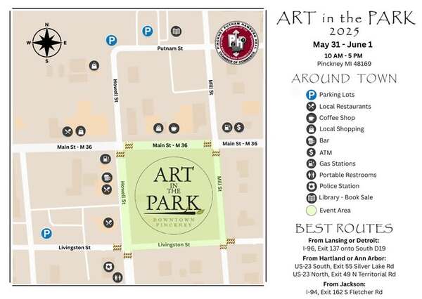 Pinckney's Art in the Park This Weekend