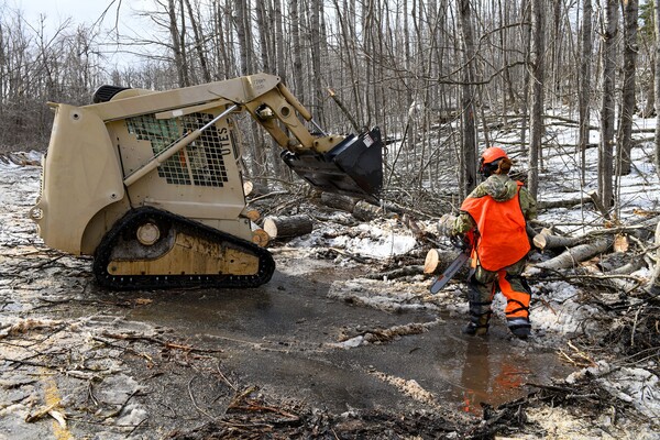 Hundreds of National Guard Members Helping with Northern Michigan Cleanup