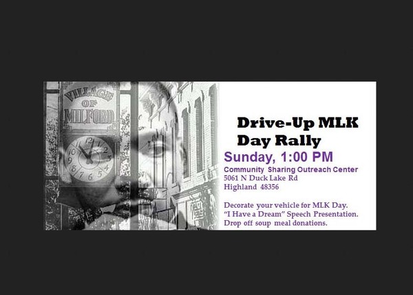 Drive-Up Rally Planned For MLK Day In Huron Valley