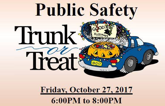 County Sheriff's Office's Trunk-Or-Treat Event Friday