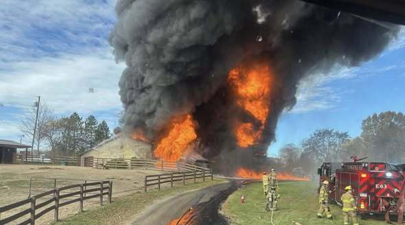Barn Fire was HAFD's Fourth Incident in Three Days