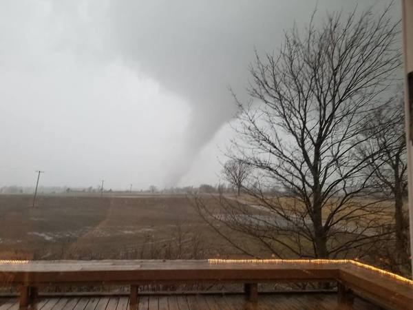 Assessing The Damage After Tornado Rips Through Shiawassee County