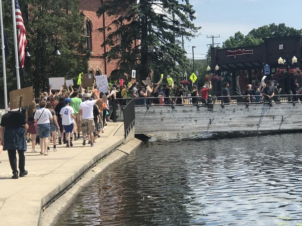 Protests Support Black Lives Matter In Brighton & Pinckney