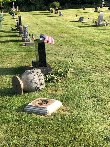 Reward Offered Following Vandalism At South Lyon Cemetery