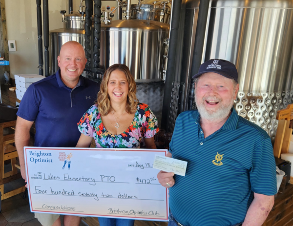 Brighton Optimist Euchre Supports Lakes Elementary PTO