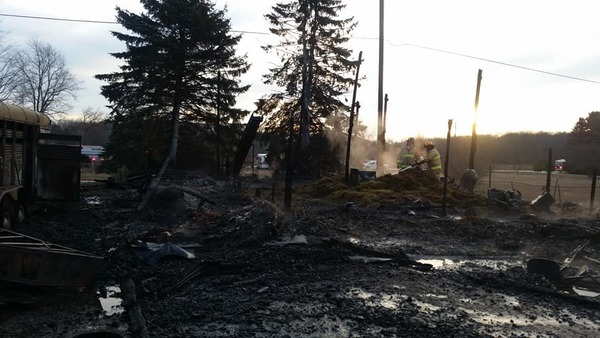 Fire Destroys Putnam Township Barn, Kills Horses