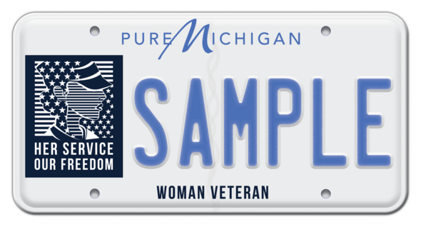 New License Plate Honoring Michigan's Women Veterans