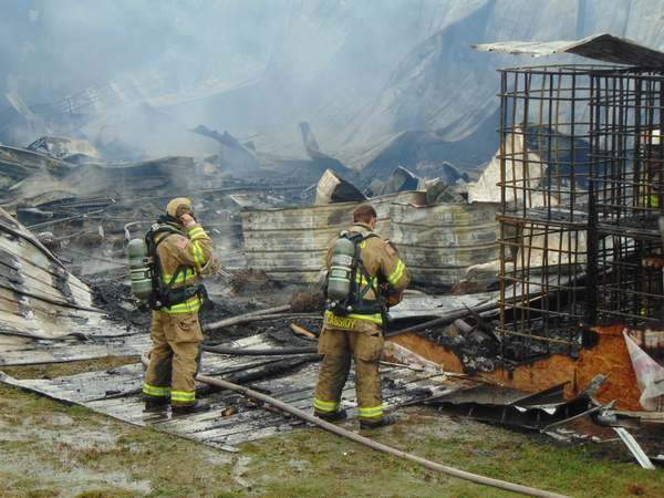 Putnam Pole Barn "Total Loss" In Wednesday Fire