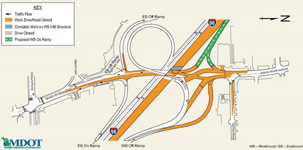 MDOT's 50-Day Closure of Grand River in Brighton Slated for June 25