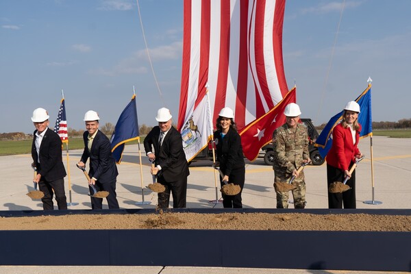 Groundbreaking on $152 Million Selfridge Runway Project