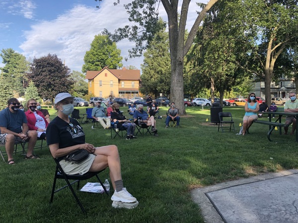 Slotkin Holds "Across The 8th" Event In Pinckney