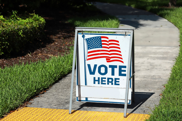 Voters Cast Ballots In Michigan's Presidential Primary Election