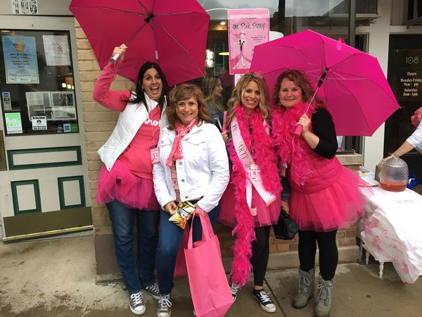 Devout Pink Partiers Turn Out Despite Rain