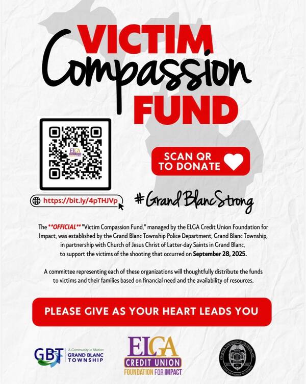 'Victim Compassion Fund' Established by Grand Blanc Officials, Church